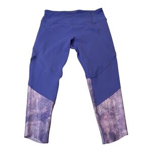 CALIA by Carrie Underwood Purple Capri Exercise Leggings Size Large